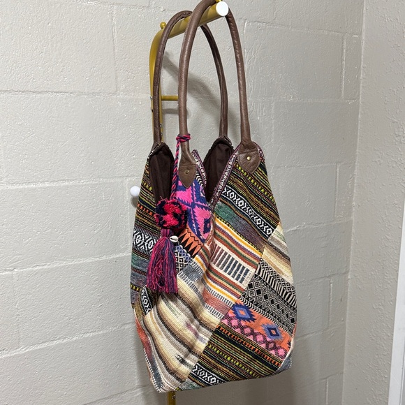 chloe & lex Handbags - Bohemian Patchwork Tote Bag